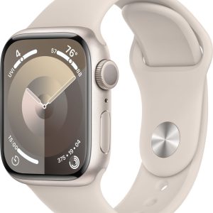 Apple Watch Serie 9 GPS 41mm Starlight Aluminum Case Banda Starlight Sport S/M MR8T3LL/A