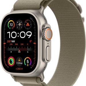 Apple Watch Ultra 2 GPS+LTE 49mm Titanium Banda Loop Alpine Olive Green L MRF03LW/A