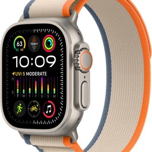 Apple Watch Ultra 2 GPS+LTE 49mm Titanium Banda Loop Trail Orange/Beige M/L MRF23LW/A