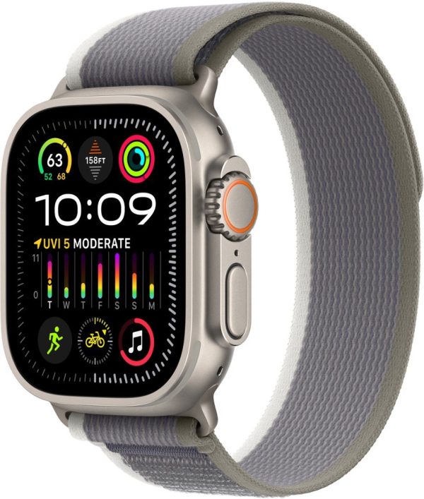 Apple Watch Ultra 2 GPS+LTE 49mm Titanium Banda Loop Trail Green/Grey M/L MRF43LL/A