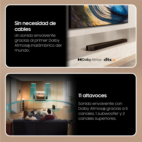 Samsung HW-Q700D Q-Series 3.1.2ch Cinematic Soundbar con Subwoofer