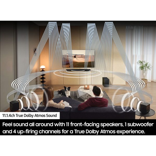 Samsung HW-Q990D Q-series 11.1.4 ch. Wireless Dolby Atmos Soundbar + Q-Symphony