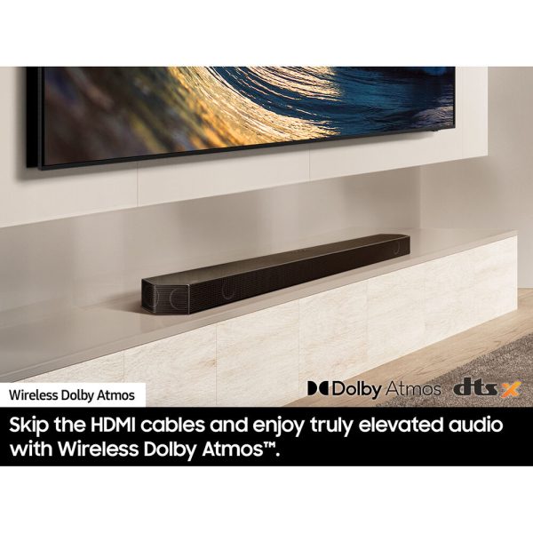 Samsung HW-Q990D Q-series 11.1.4 ch. Wireless Dolby Atmos Soundbar + Q-Symphony