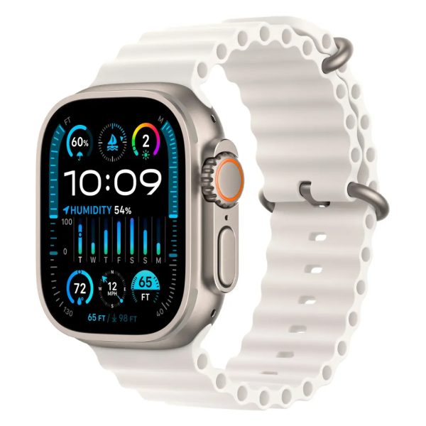 Apple Watch Ultra 2 GPS+LTE 49mm Titanium Case con Banda White Ocean MREJ3 2023