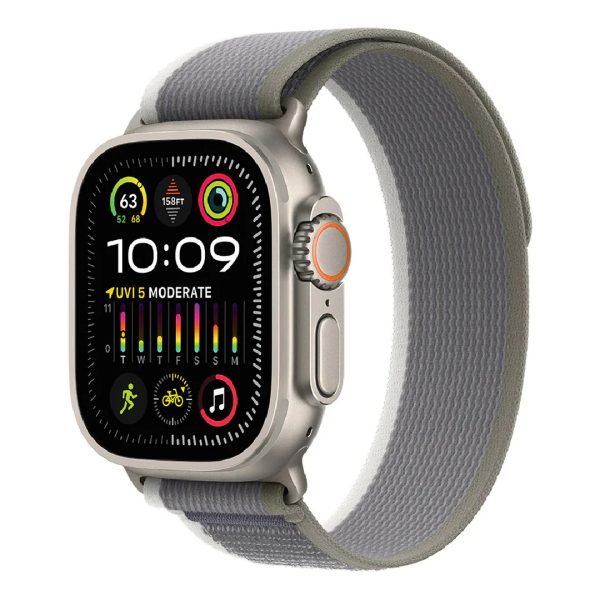 Apple Watch Ultra 2 GPS+LTE 49mm Titanium Case con Banda Loop Trail Green/Grey Medium/Large MRF43 2023