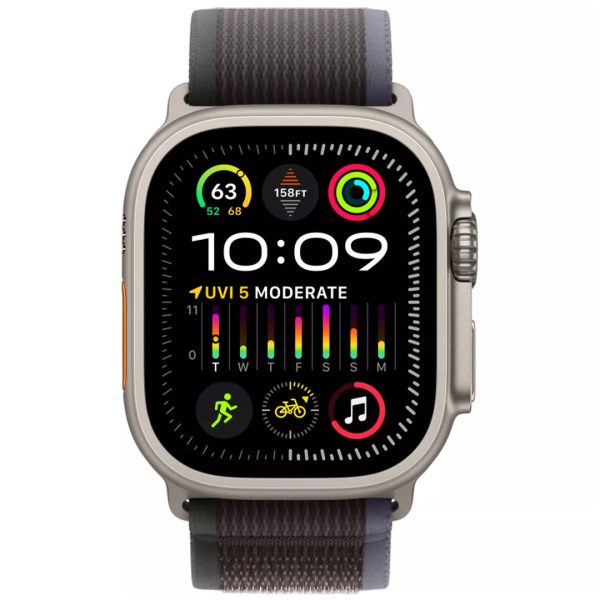 Apple Watch Ultra 2 GPS+LTE 49mm Titanium Case con Banda Loop Trail Blue/Black Medium/Large MRF63 2023 - Image 2