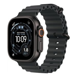 Apple Watch Series 3 Ultra 49mm Titanium Case with Black Ocean Band Black M/L