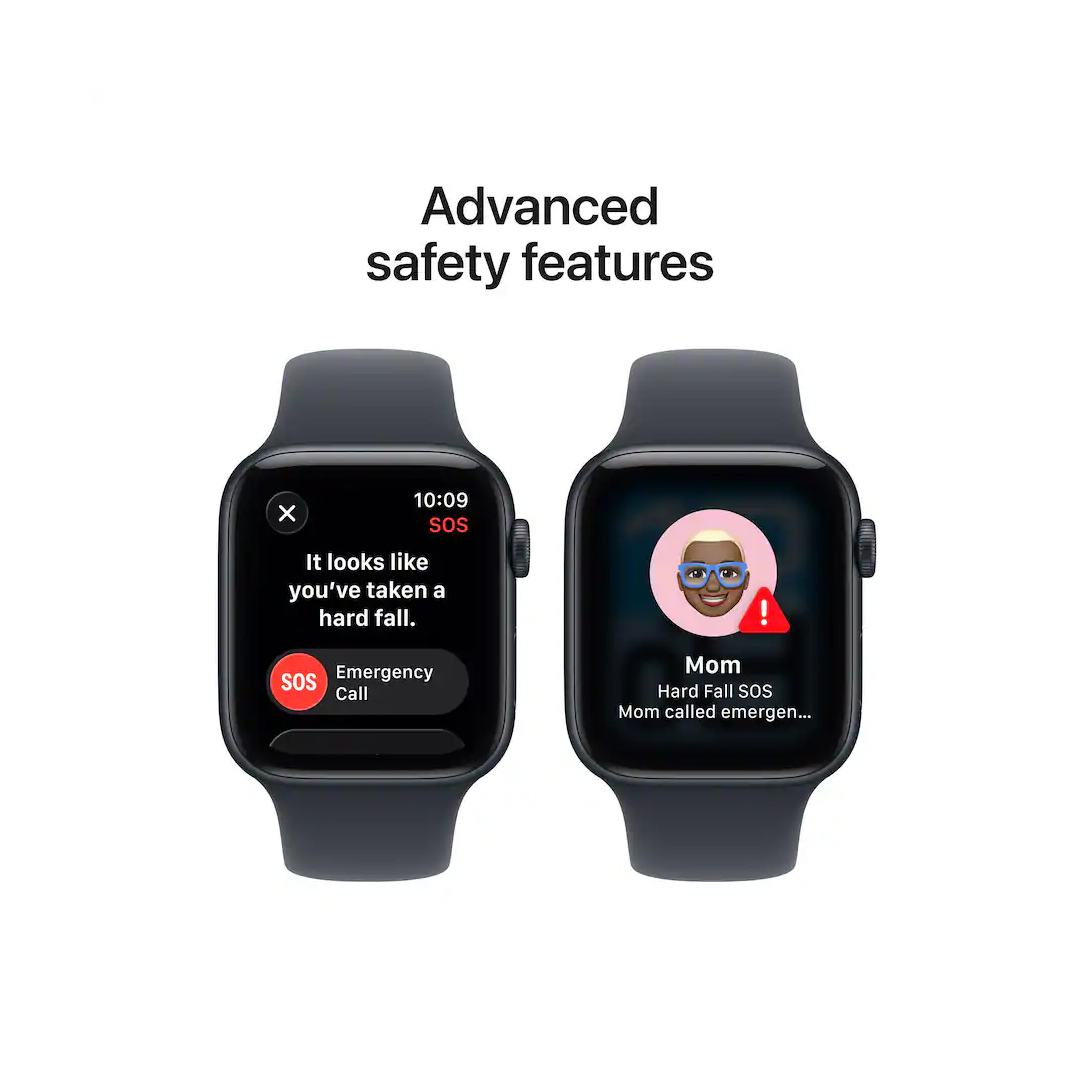 Apple Watch SE 3 44mm Midnight Aluminum Case with Midnight Sport Band M/L MEPJ4LW/A - Image 5