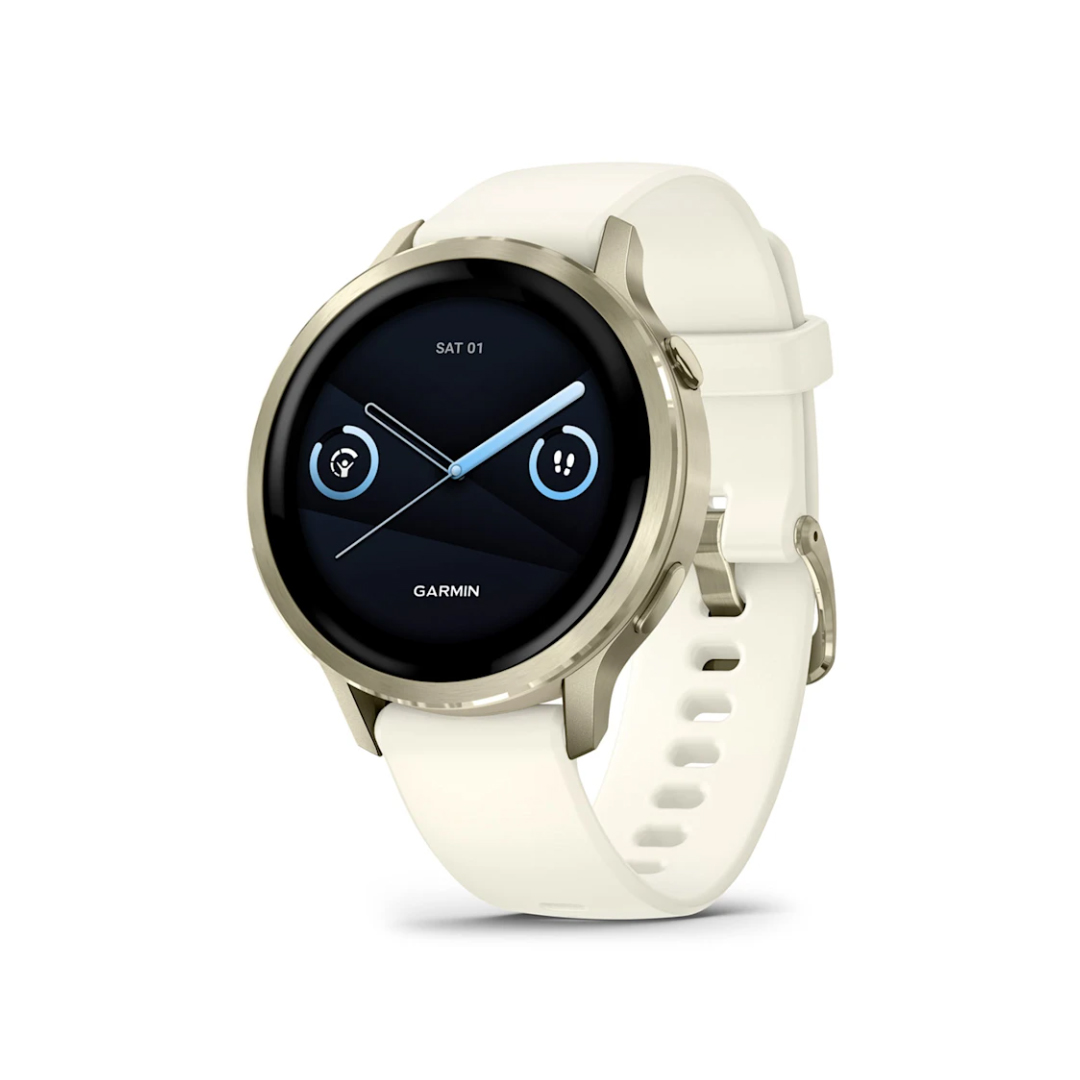 Garmin Venu 4 (41mm) Lunar Gold with Bone Silicone Band 010-03013-00