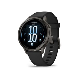 Garmin Venu 4 (41mm) Slate with Black Silicone Band 010-03013-02