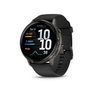Garmin Venu 4 (45mm) Slate with Black Silicone Band 010-03014-00