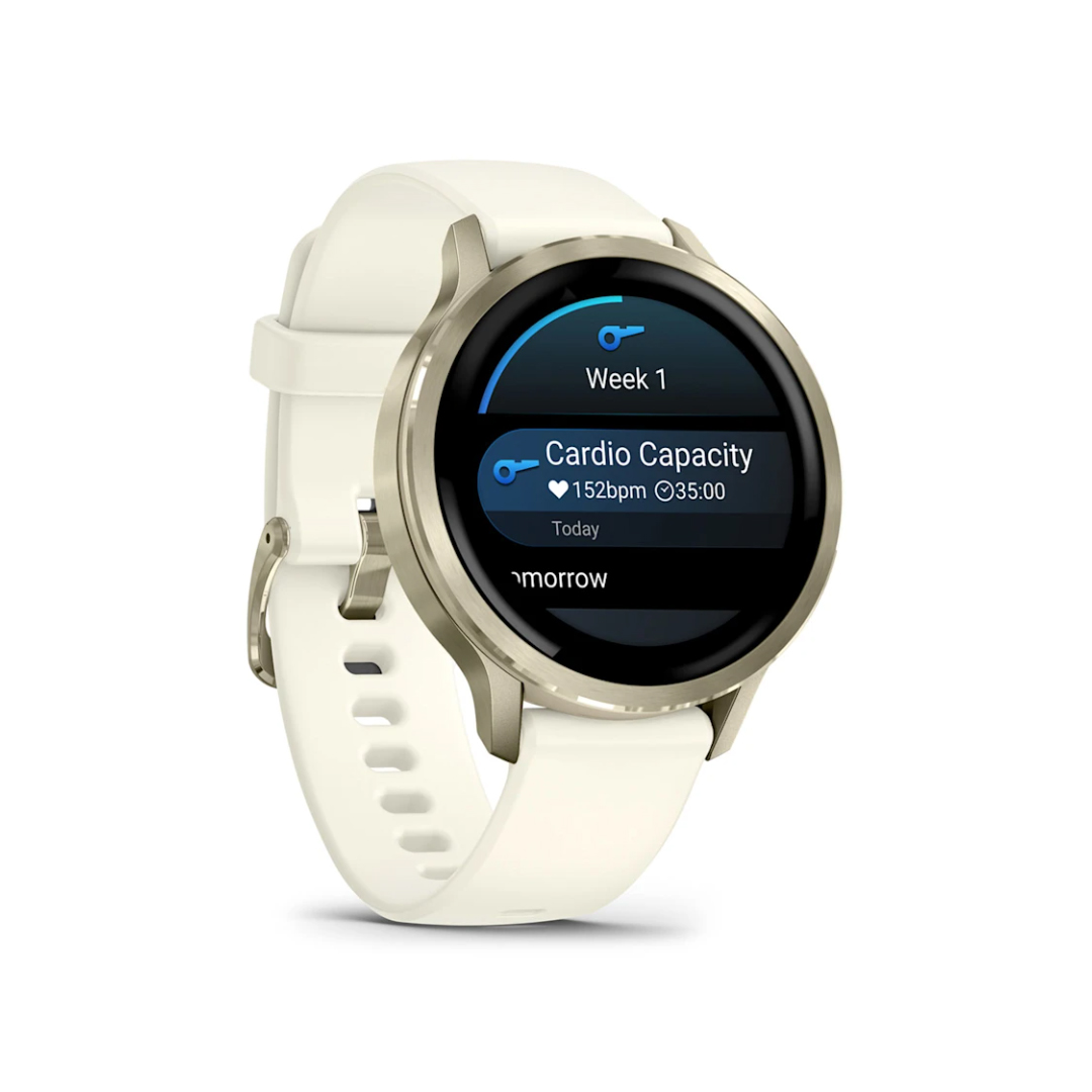 Garmin Venu 4 (41mm) Lunar Gold with Bone Silicone Band 010-03013-00 - Image 3