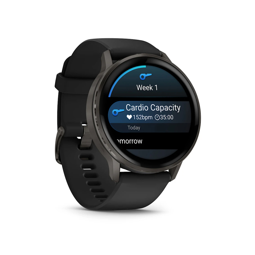 Garmin Venu 4 (45mm) Slate with Black Silicone Band 010-03014-00 - Image 3