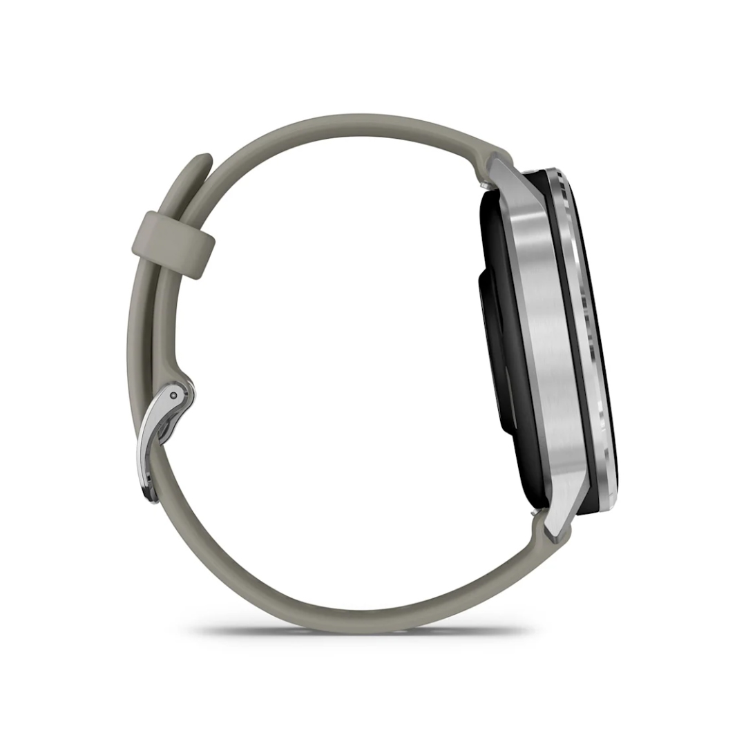 Garmin Venu 4 (45mm) Silver with Silver Gray Silicone Band 010-03014-01 - Image 4