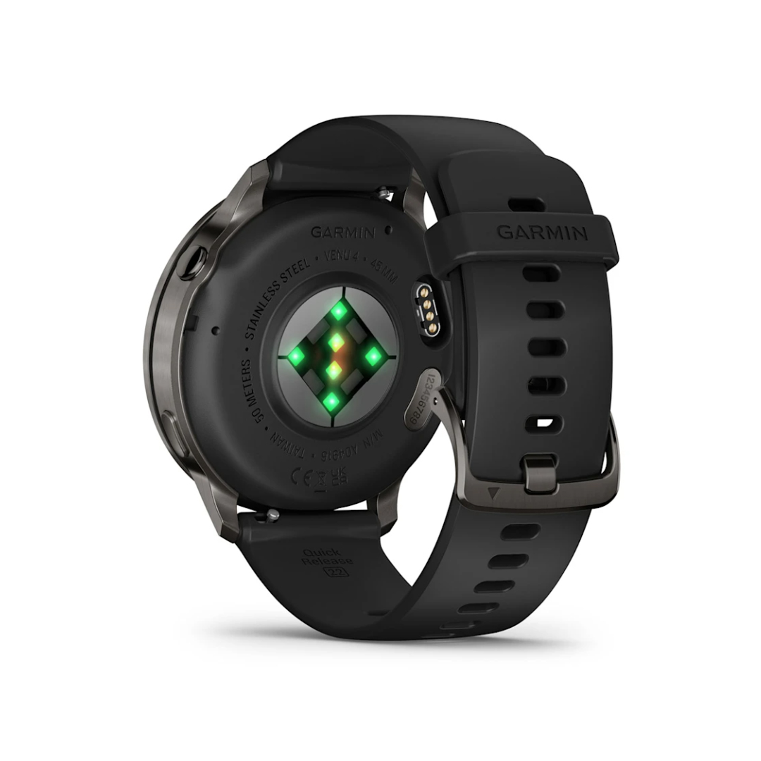 Garmin Venu 4 (45mm) Slate with Black Silicone Band 010-03014-00 - Image 5