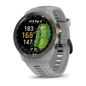 Garmin Approach S70 Powder Gray NA 42mm Black Ceramic Bezel with Powder Gray Silicone Band (BEST SELLER) 010-02746-01