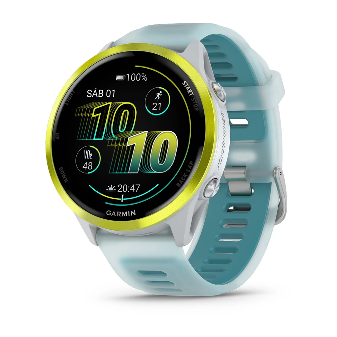 Garmin Forerunner 570 47mm WiFi GPS WW Whitestone / Amp Yellow (BEST SELLER) 010-02971-01