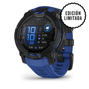 Garmin Instinct 3 45mm AMOLED Black with Bolt Blue Band WW 010-02936-03