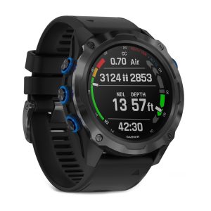 Garmin Descent Mk2i 52mm Titanium Carbon Gray DLC with Black Band 010-02132-01