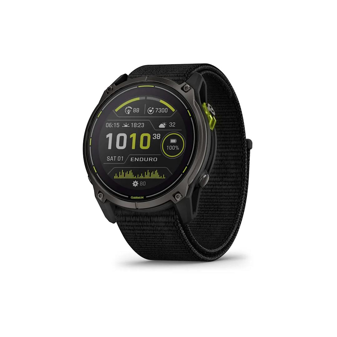 Garmin Enduro 3 Carbon gray DLC titanium with black UltraFit nylon strap NA (BEST SELLER) 010-02751-00
