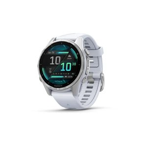 Garmin fenix 8 43mm AMOLED Glass Silver w/ WhitestoneBand WW 010-02903-00