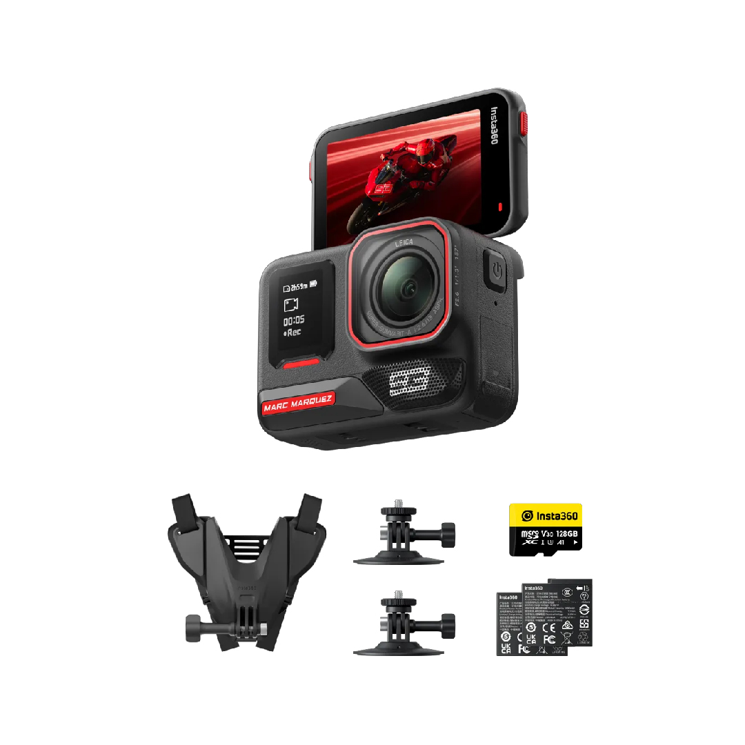 Insta360 Ace Pro 2 Marc Márquez Edition MM93 Motorcycle Bundle Midnight Black CINSBBGA_ACEPRO272 - Image 2