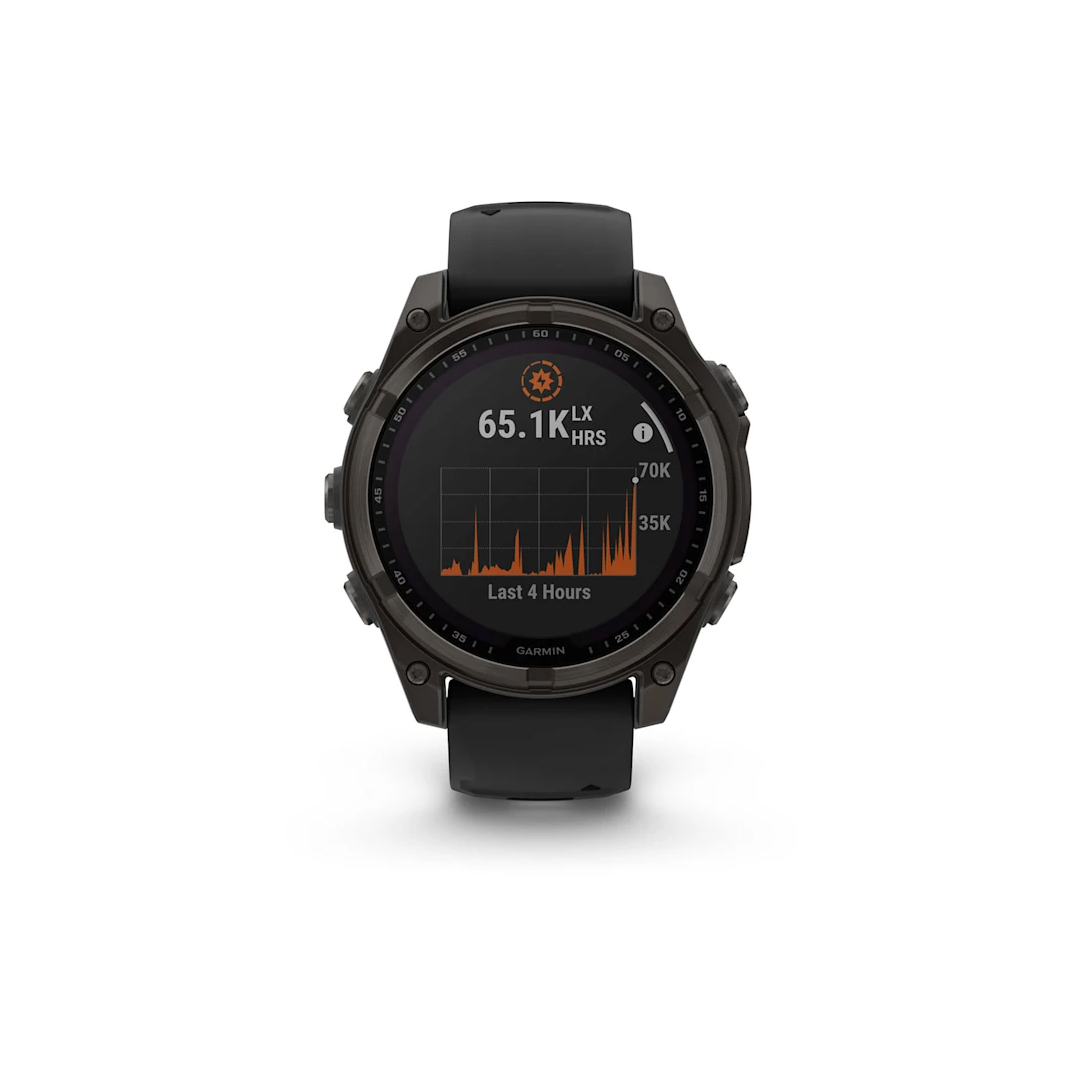 Garmin fenix 8 47mm Solar Saph CrbnGryTi-Blk Blk-PbblGryBnd NA (BEST SELLER) 010-02906-10 - Image 2