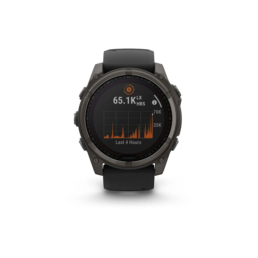 Garmin fenix 8 51mm Solar Saph CrbnGryTi-Blk Blk-PbblGryBnd NA (BEST SELLER) 010-02907-10 - Image 2