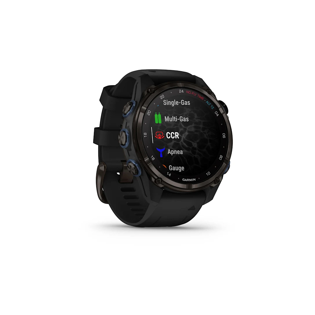 Garmin Descent Mk3i 43mm Carbon Gray DLC Titanium with Black Silicone Band 010-02753-10 - Image 3