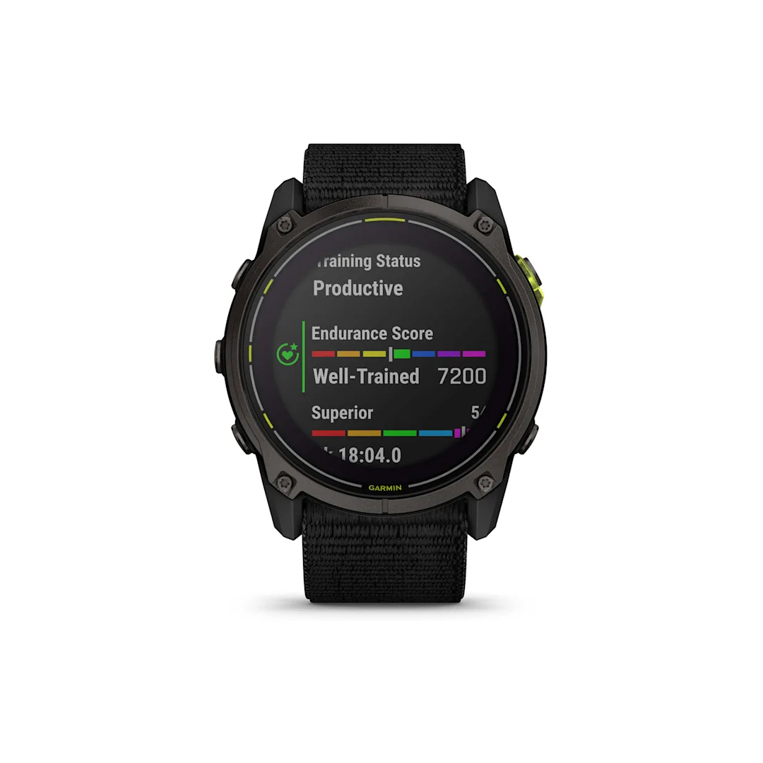 Garmin Enduro 3 Carbon gray DLC titanium with black UltraFit nylon strap NA (BEST SELLER) 010-02751-00 - Image 3
