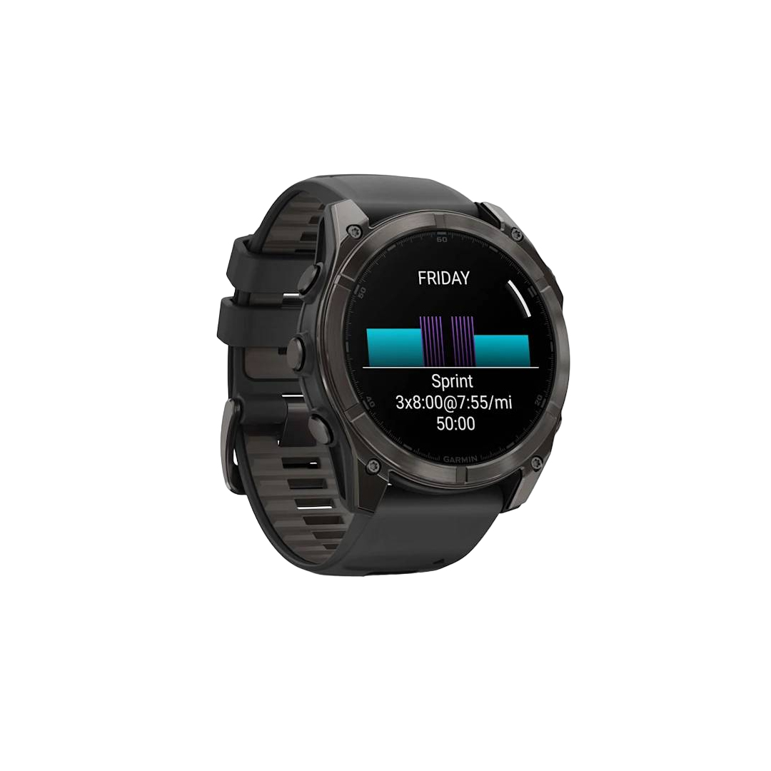 Garmin fenix 8 51mm AMOLED Saph CrbnGryTi w/ Blk-PebbleGrayBand NA (BEST SELLER) 010-02905-20 - Image 3