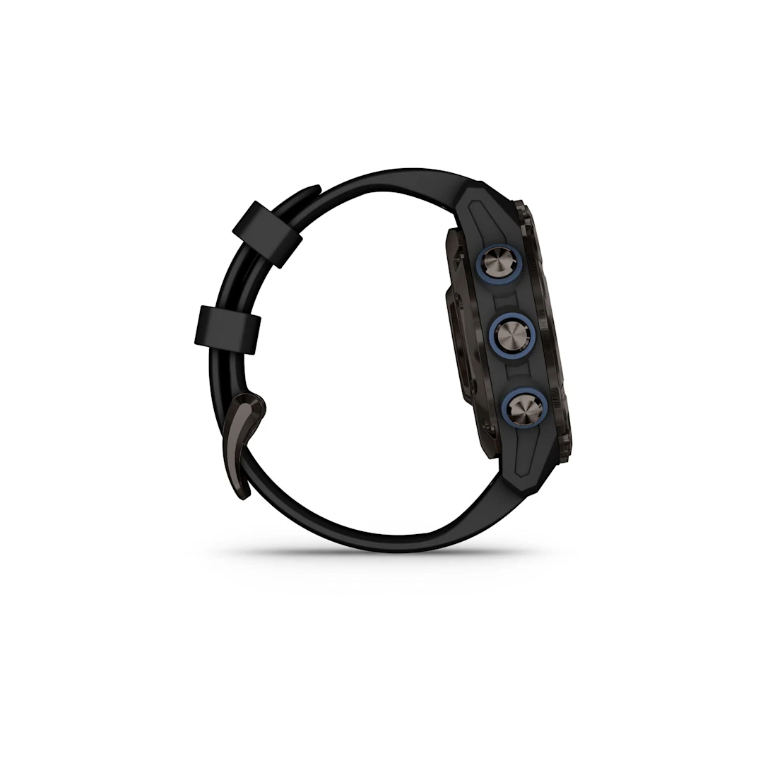Garmin Descent Mk3i 43mm Carbon Gray DLC Titanium with Black Silicone Band 010-02753-10 - Image 4