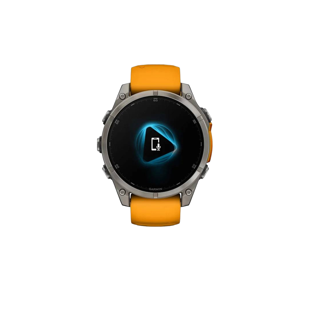 Garmin fenix 8 47mm AMOLED Saph Titanium w/ Orange-GraphiteBand NA (BEST SELLER) 010-02904-10 - Image 4