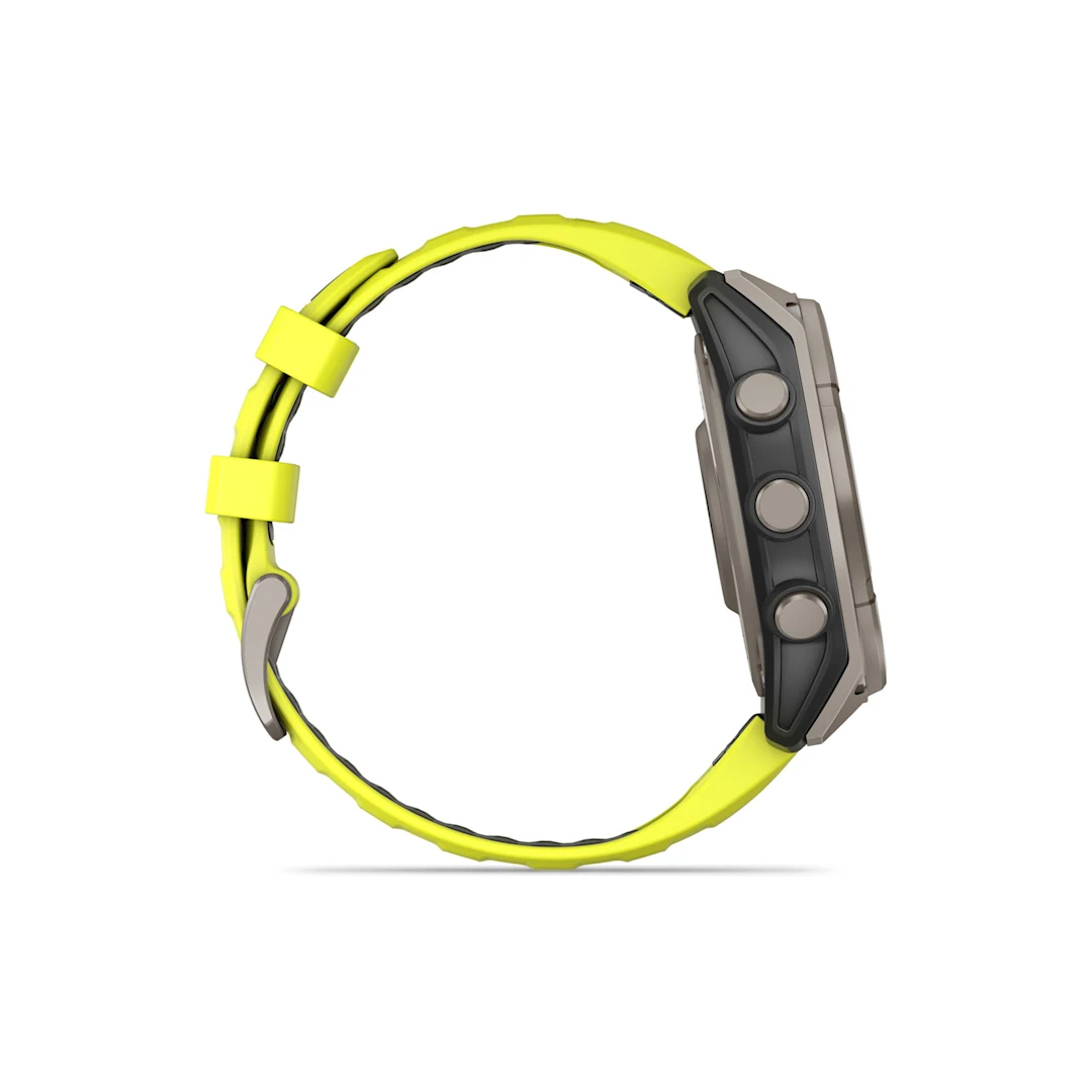 Garmin fenix 8 47mm Solar Saph Ti-Graph AmpYellow-GraphBand NA (BEST SELLER) 010-02906-20 - Image 4
