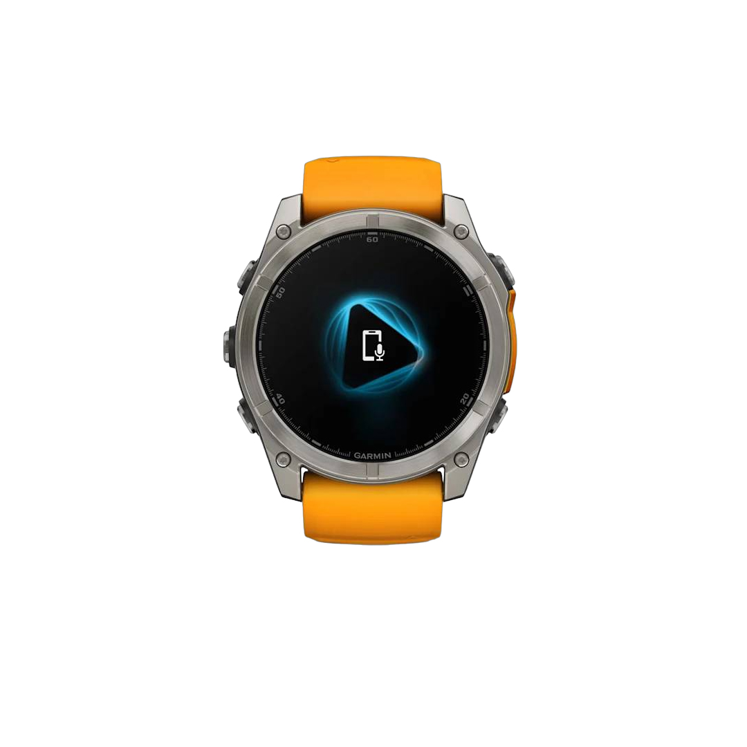 Garmin fenix 8 51mm AMOLED Saph Titanium w/ Orange-GraphiteBand NA (BEST SELLER) 010-02905-10 - Image 4