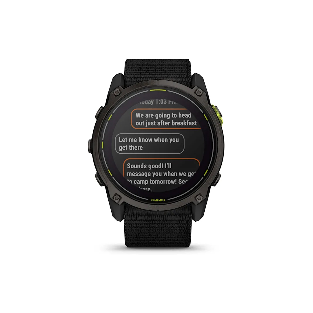 Garmin Enduro 3 Carbon gray DLC titanium with black UltraFit nylon strap NA (BEST SELLER) 010-02751-00 - Image 5