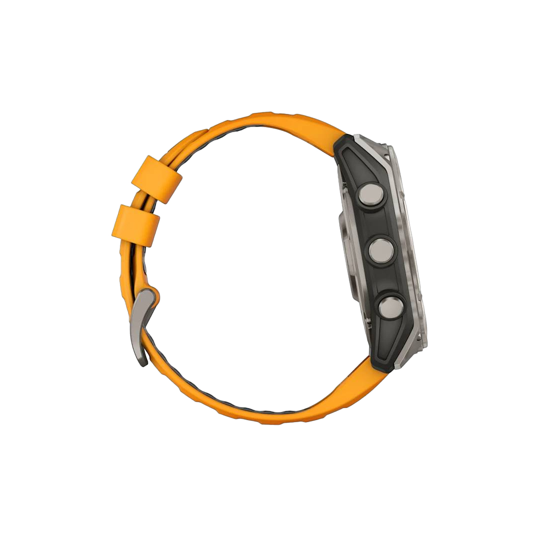 Garmin fenix 8 51mm AMOLED Saph Titanium w/ Orange-GraphiteBand NA (BEST SELLER) 010-02905-10 - Image 5