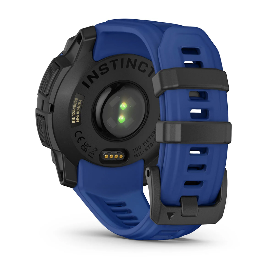 Garmin Instinct 3 45mm AMOLED Black with Bolt Blue Band WW 010-02936-03 - Image 6
