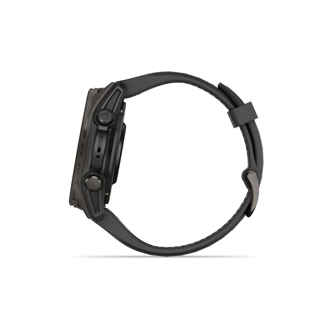 Garmin fenix 8 43mm AMOLED Saph CrbnGryTi w/ Blk-PebbleGrayBand NA (BEST SELLER) 010-02903-20 - Image 6