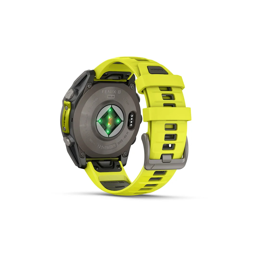Garmin fenix 8 47mm Solar Saph Ti-Graph AmpYellow-GraphBand NA (BEST SELLER) 010-02906-20 - Image 6