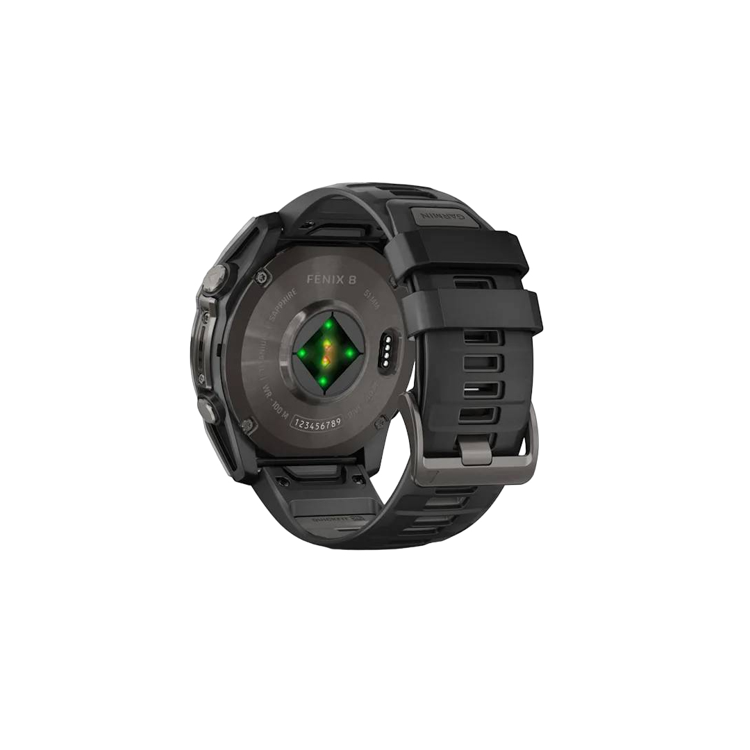 Garmin fenix 8 51mm AMOLED Saph CrbnGryTi w/ Blk-PebbleGrayBand NA (BEST SELLER) 010-02905-20 - Image 6