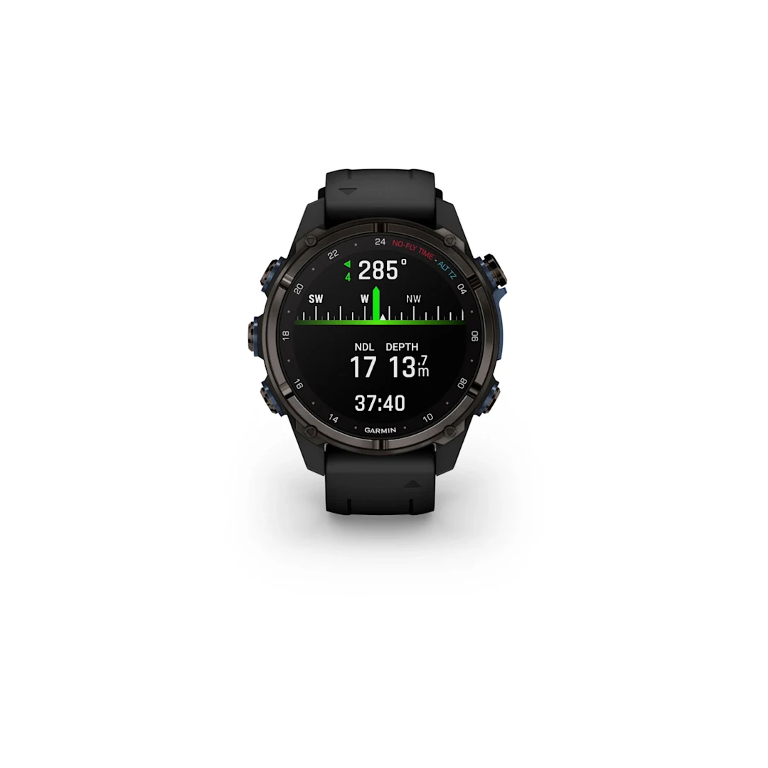 Garmin Descent Mk3i 43mm Carbon Gray DLC Titanium with Black Silicone Band 010-02753-10 - Image 7