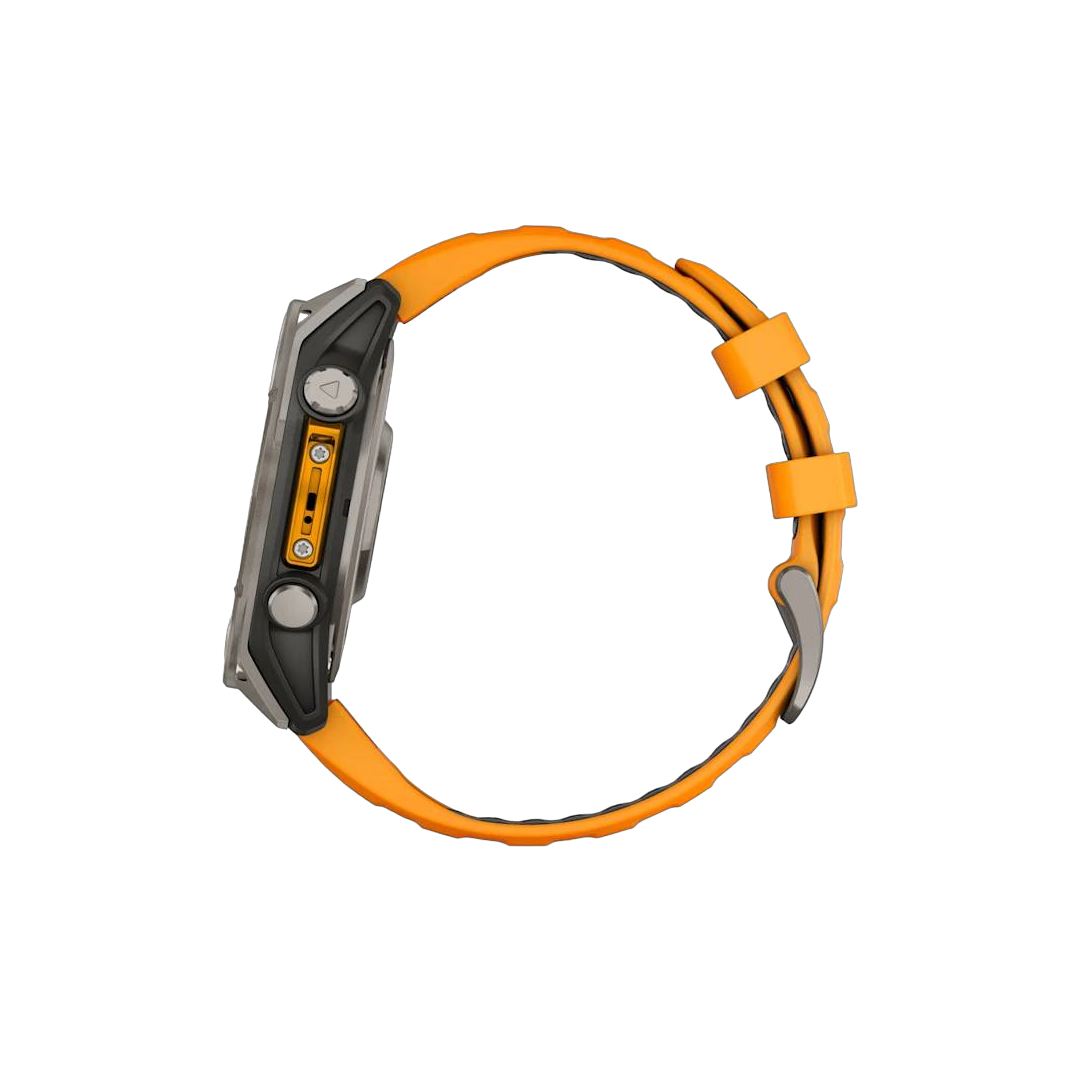 Garmin fenix 8 47mm AMOLED Saph Titanium w/ Orange-GraphiteBand NA (BEST SELLER) 010-02904-10 - Image 7