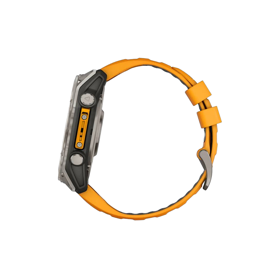 Garmin fenix 8 51mm AMOLED Saph Titanium w/ Orange-GraphiteBand NA (BEST SELLER) 010-02905-10 - Image 7