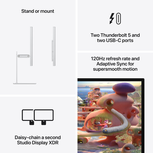Studio Display XDR Standard Glass, Tilt- and Height-Adjustable Stand MFEL4 - Image 8