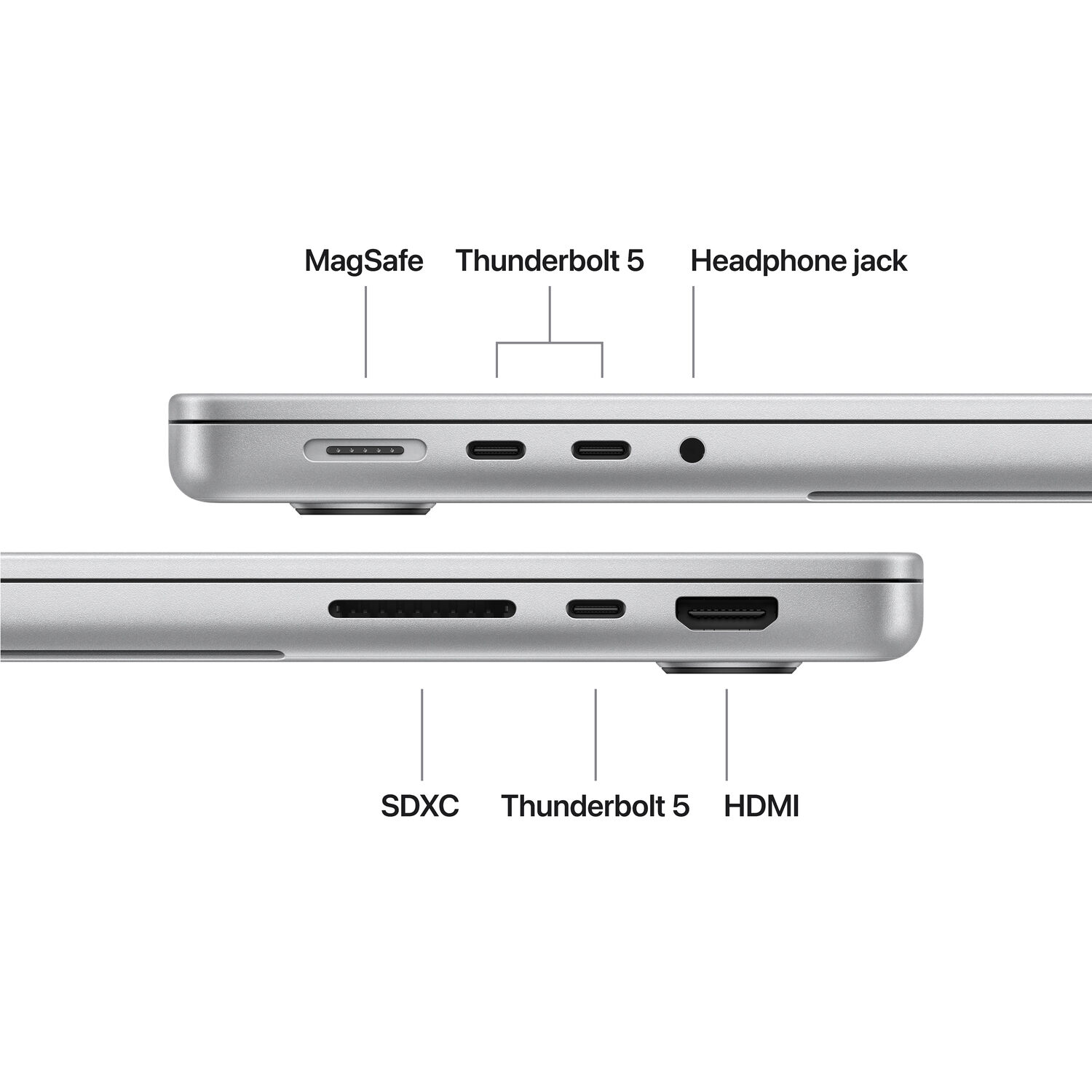Macbook Pro 14,2" M5 Max 18-Core 24GB 2TB SSD GPU 20-Core Silver Z1MJ0001Q Español / ABM - Image 3