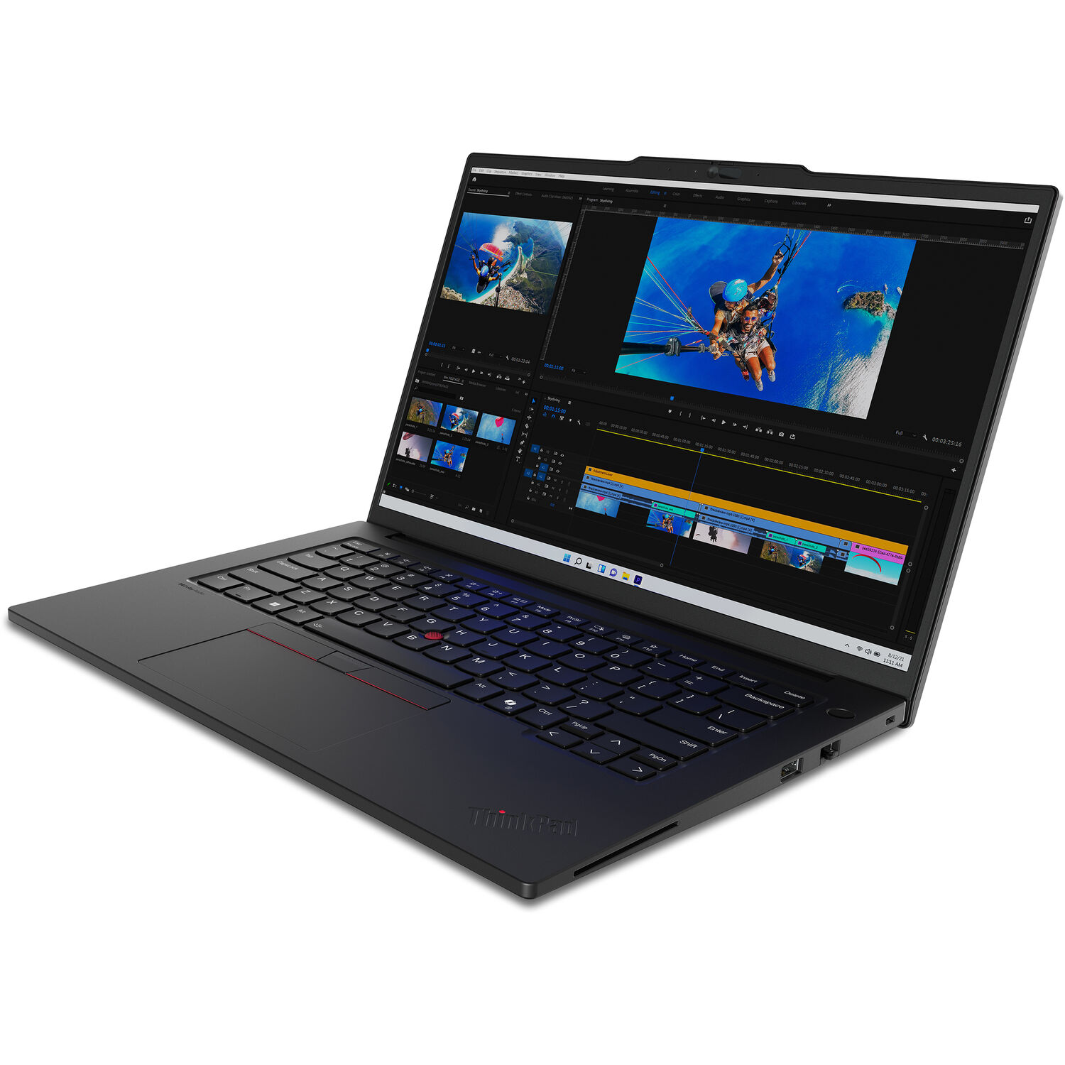 Lenovo ThinkPad P14s Gen 5 (21G2001SUS) 14,5" FHD+ Black - Image 2