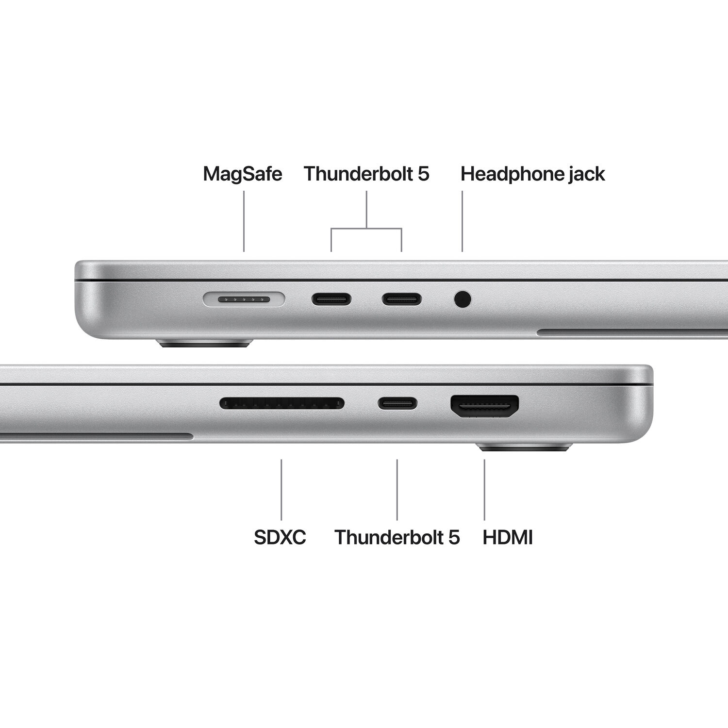 Macbook Pro 16,2" M5 Pro 18-Core 64GB 2TB SSD GPU 40-Core Silver Z1MV0002M Ingles / ABM - Image 5