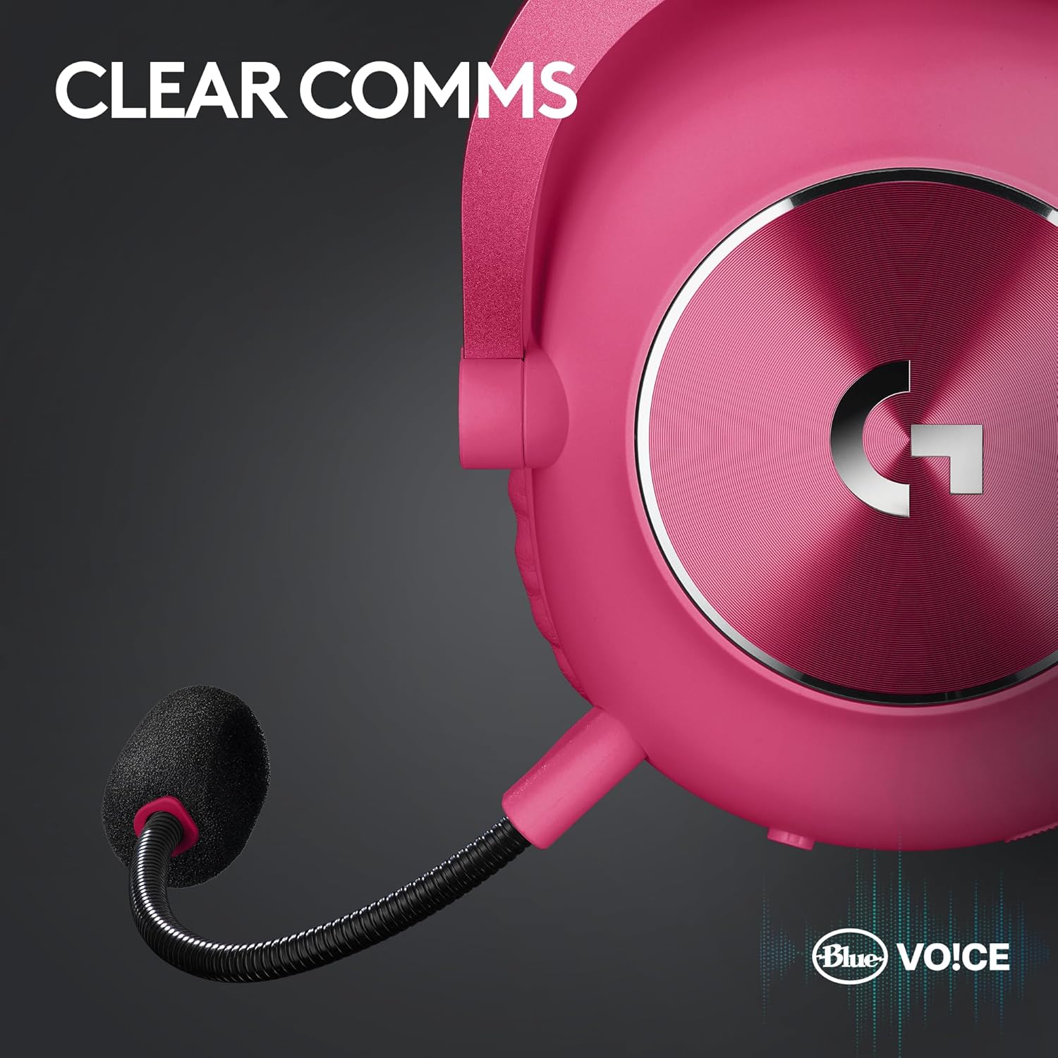 Logitech Gaming G Pro X 2 Lightspeed Wireless 7.1 Magenta 981-001274 - Image 3