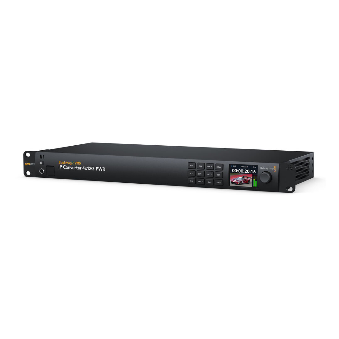 Blackmagic 2110 IP Converter 4x12G PWR